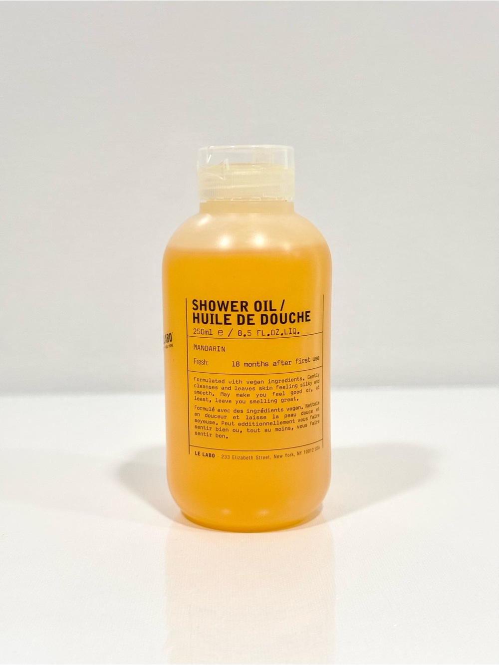 Le Labo Mandarin Shower Oil 250ml / 8.5oz New